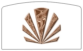 DACRO-602-BZ-WT Bronze Sunburst White